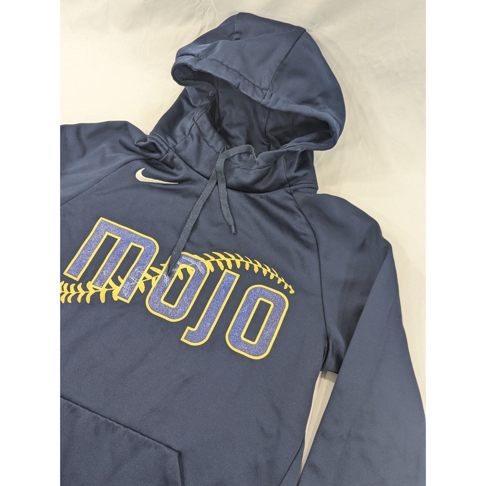 Nike Dri-Fit MOJO Sweatshirt Hoodie Small Navy Blue Oklahoma‎ Little League